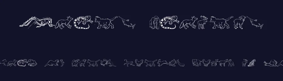 Nina's Animals by GorillaBlu — Dingbats Font — thumbnail 2