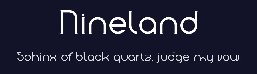 Nineland by UI Creative — Sans Serif Font — thumbnail 2