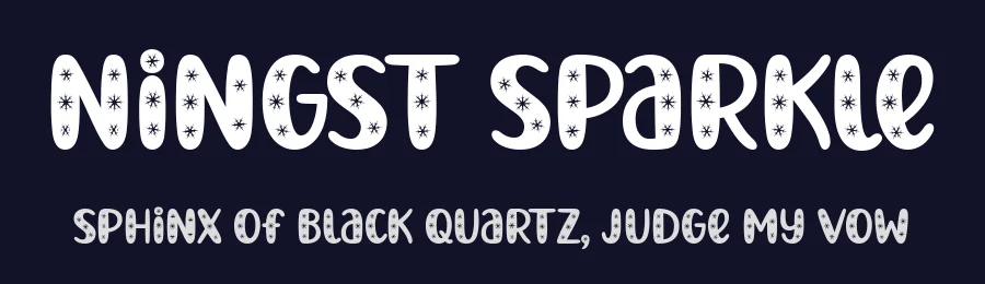 Ningst Sparkle by 7NTypes — Decorative Font — thumbnail 2