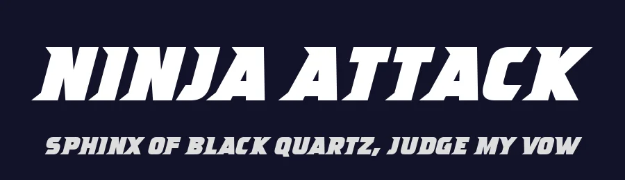 Ninja Attack by Hawtpixel — Decorative Font — thumbnail 2