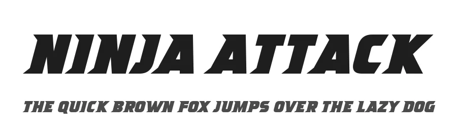 Ninja Attack by Hawtpixel — Decorative Font