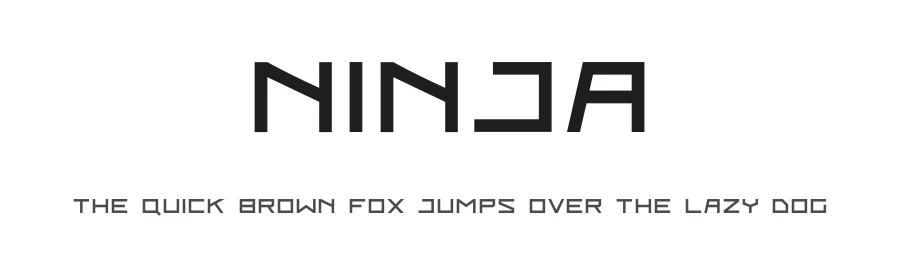 Ninja by kokostd — Display Font