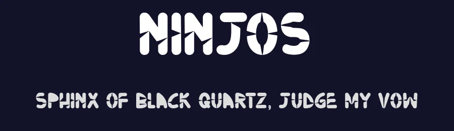 Ninjos by Polah Type — Decorative Font — thumbnail 2