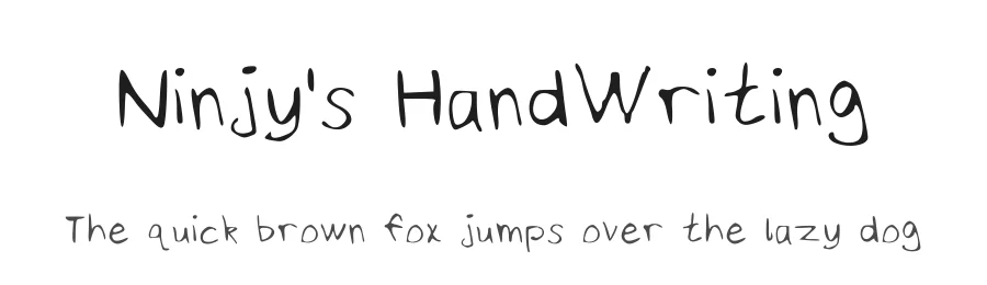 Ninjy's HandWriting
