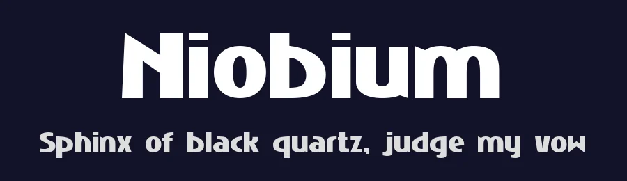 Niobium by No Images Fonts — Sans Serif Font — thumbnail 2