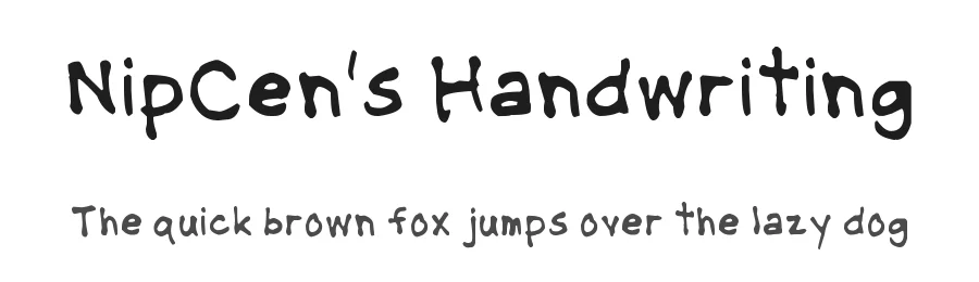 NipCen's Handwriting