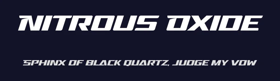 Nitrous Oxide by Gassstype — Display Font — thumbnail 2