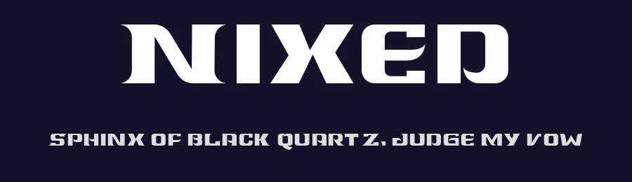 Nixed by Rahma Tillah — Blackletter Font — thumbnail 2