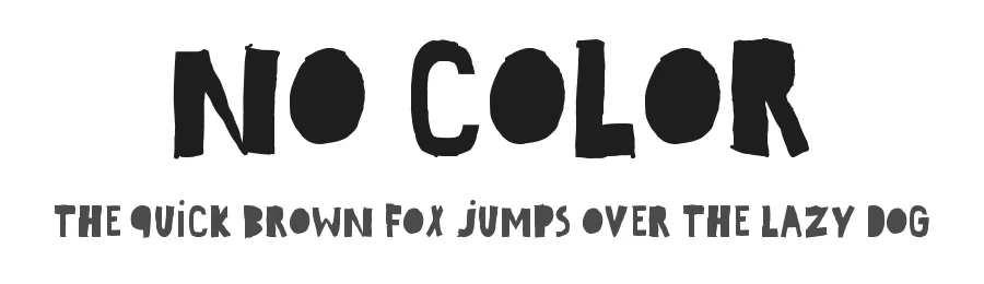 No Color