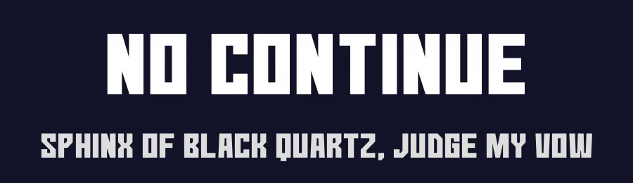 No Continue by Goma Shin — Display Font — thumbnail 2