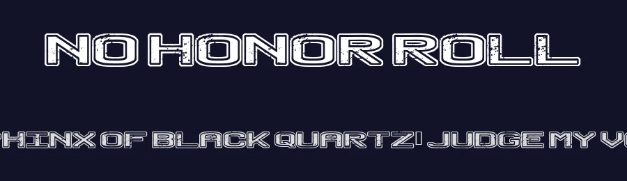 No Honor Roll by Fontmonger — Decorative Font — thumbnail 2