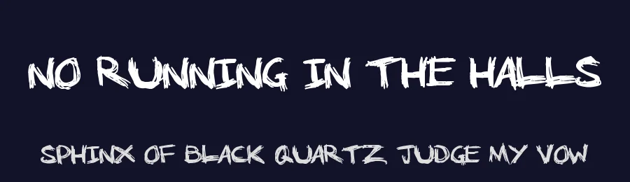 No Running In The Halls by Blond Foundry — Script Handwritten Font — thumbnail 2