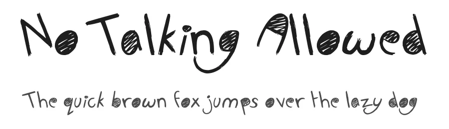 No Talking Allowed