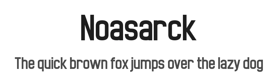 Noasarck by Chequered Ink — Sans Serif Font