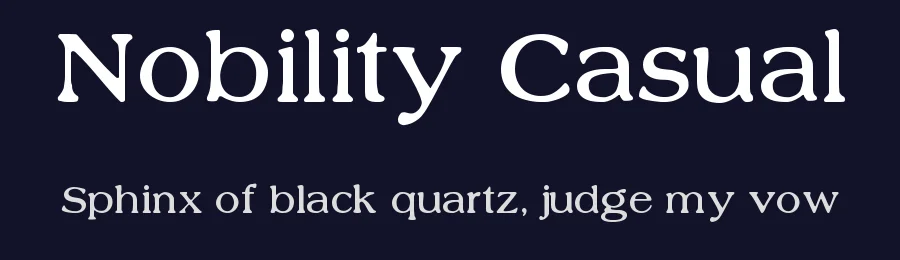 Nobility Casual by Digital Graphic Labs — Serif Font — thumbnail 2