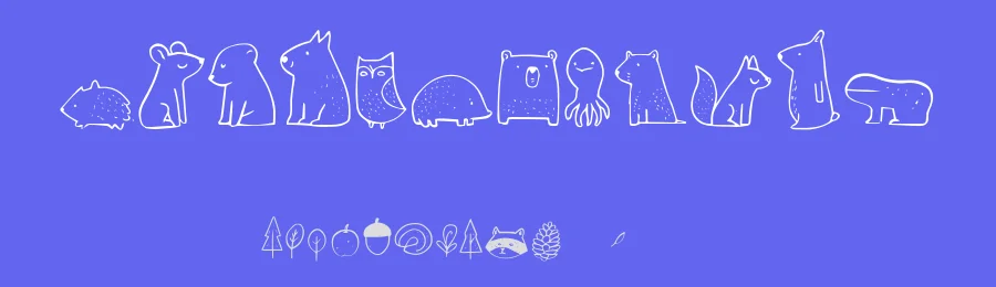 Nocturnal Animal by BlackFridayFont FMF — Dingbats Font — thumbnail 3