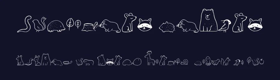 Nocturnal Animal by BlackFridayFont FMF — Dingbats Font — thumbnail 2