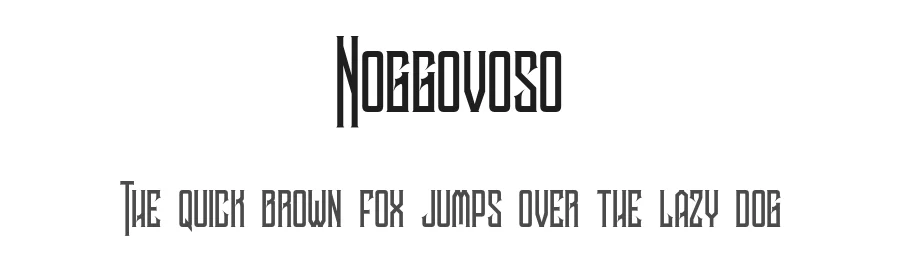 Noggovoso by Vacatype Co. — Decorative Font