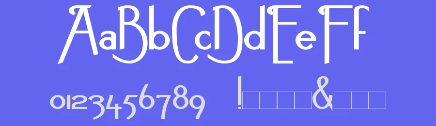 Noir-et-Blanc by Paul Lloyd — Decorative Font — thumbnail 3