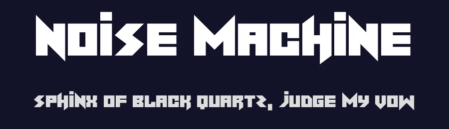 Noise Machine by Hawtpixel — Display Font — thumbnail 2