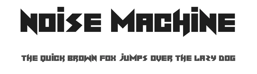 Noise Machine by Hawtpixel — Display Font