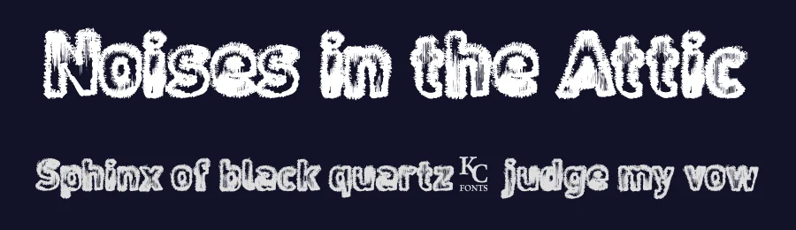 Noises in the Attic by KC Fonts — Decorative Font — thumbnail 2