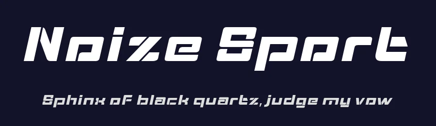 Noize Sport by Alit Design — Display Font — thumbnail 2