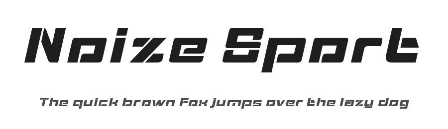 Noize Sport by Alit Design — Display Font