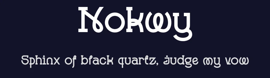 Nokwy by Ronny Studio — Decorative Font — thumbnail 2