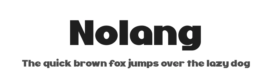 Nolang by Denustudios — Sans Serif Font