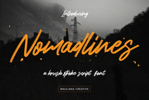 Nomadlines Font by Maulana Creative — Script Handwritten Font