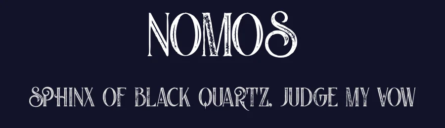 Nomos by Peter Olexa — Decorative Font — thumbnail 2
