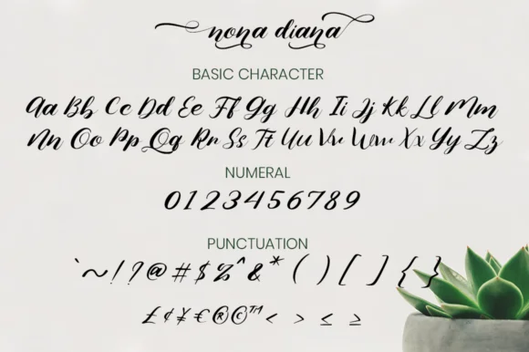 Nona Diana Font by attypestudio — Script Handwritten Font — thumbnail 7