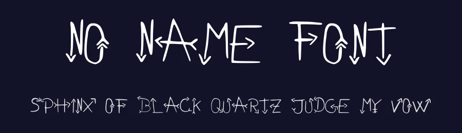 No Name Font by Mirco NoName — Decorative Font — thumbnail 2