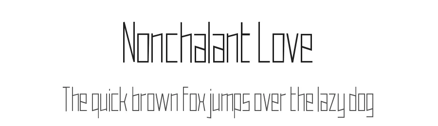 Nonchalant Love