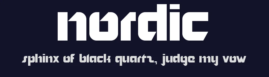 Nordic by No Images Fonts — Display Font — thumbnail 2