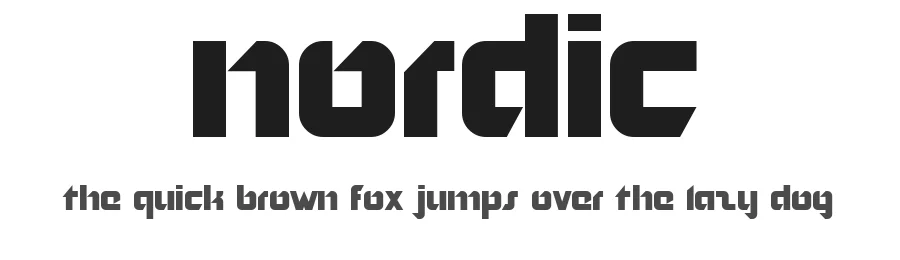 Nordic by No Images Fonts — Display Font