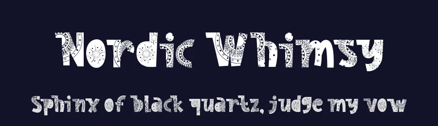Nordic Whimsy by PutraCetol Studio — Decorative Font — thumbnail 2