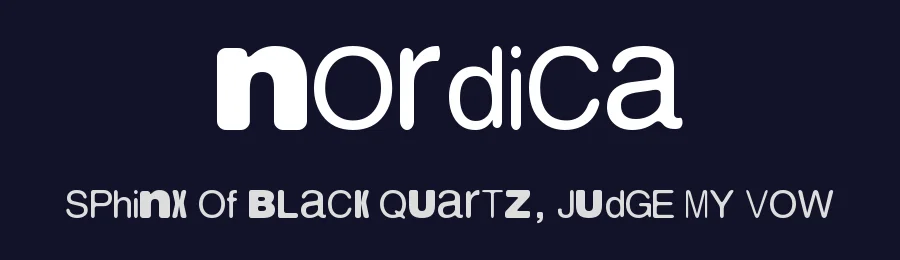 Nordica by Woodcutter — Decorative Font — thumbnail 2