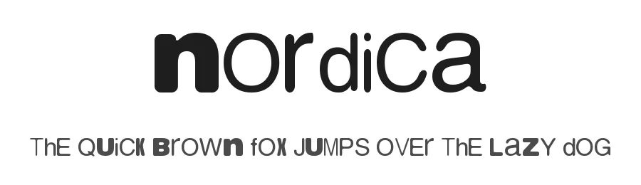 Nordica by Woodcutter — Decorative Font