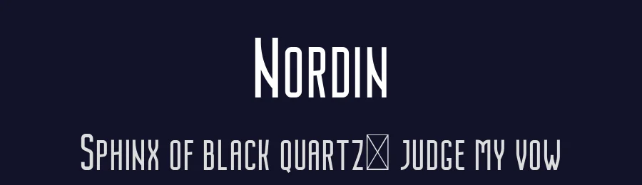 Nordin by Craft Supply Co. — Sans Serif Font — thumbnail 2