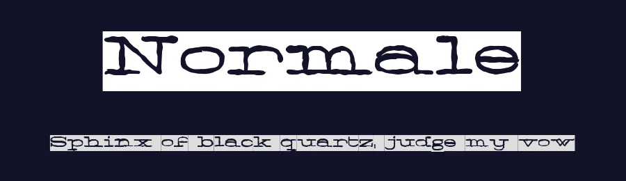 Normale by Måns Grebäck — Decorative Font — thumbnail 2