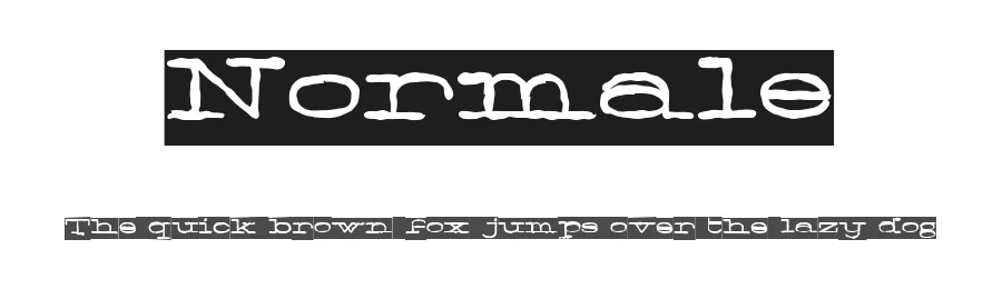 Normale by Måns Grebäck — Decorative Font