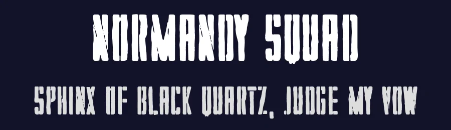 Normandy Squad by Woodcutter — Decorative Font — thumbnail 2