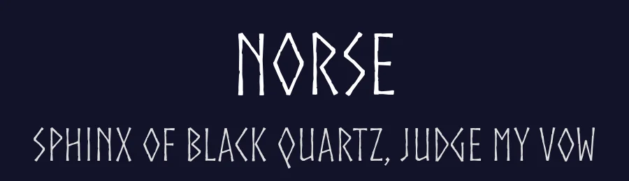 Norse by JCfonts — Decorative Font — thumbnail 2