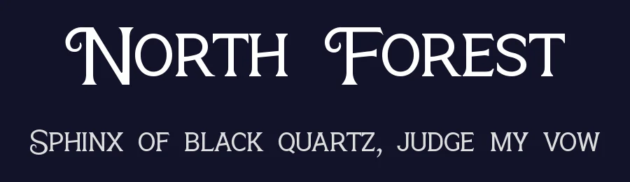 North Forest by UI Creative — Decorative Font — thumbnail 2