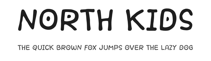 North Kids by KhurasanΒ β Decorative Font