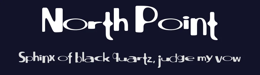 North Point by Eyecue Design — Decorative Font — thumbnail 2