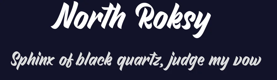 North Roksy by Munerf — Script Handwritten Font — thumbnail 2