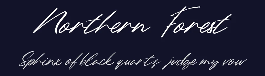 Northern Forest by Vunira Design — Script Handwritten Font — thumbnail 2